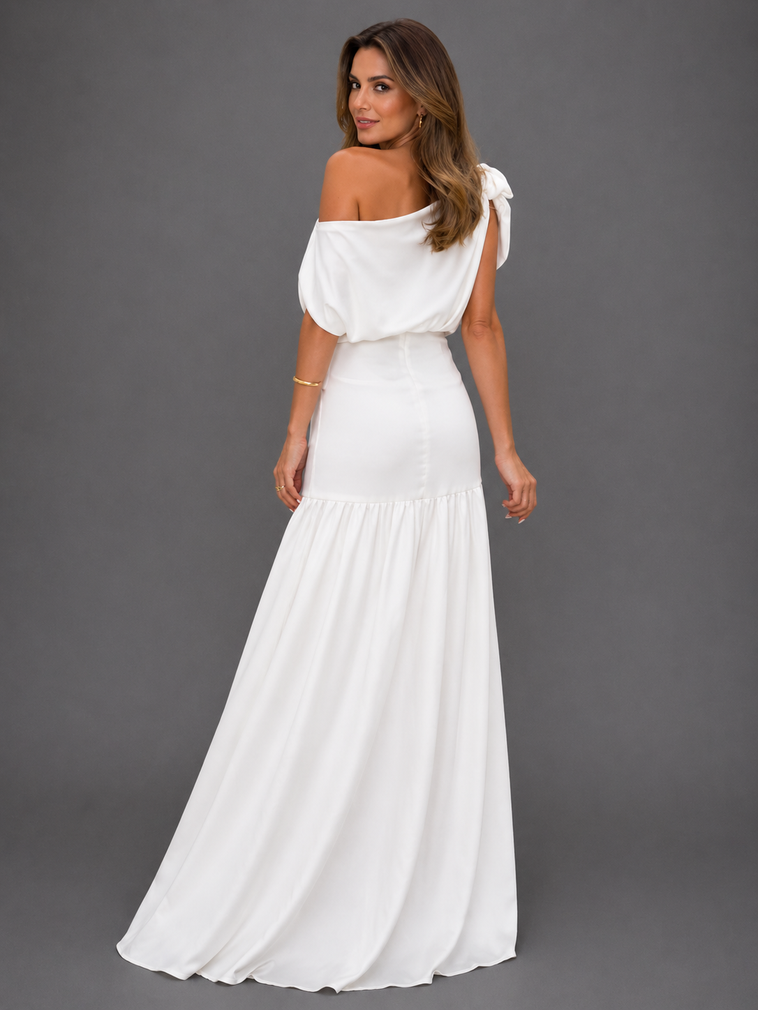 Adriana - Vestido Elegante Manga Raglán, vista 10 – Lena Rodríguez