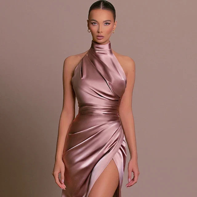 Amanda - Vestido Elegante largo, vista 2 – Lena Rodríguez