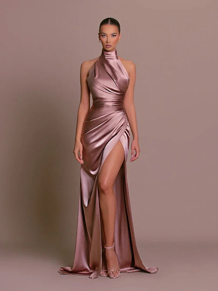 Amanda - Vestido Elegante largo, vista 3 – Lena Rodríguez