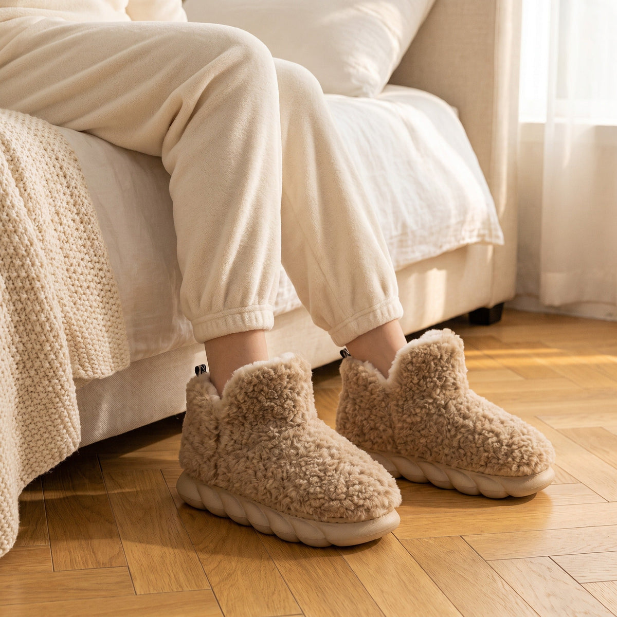 Botines Nube Pía Camel, vista 2 – Lena Rodríguez