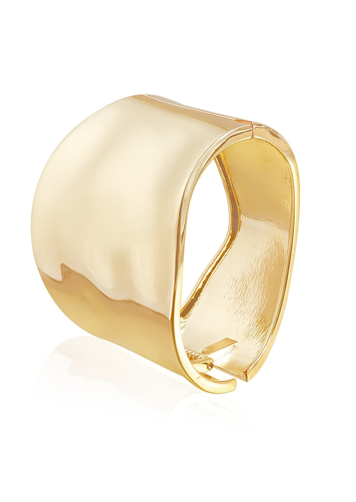 Brazalete Dorada Elegante, vista 2 – Lena Rodríguez