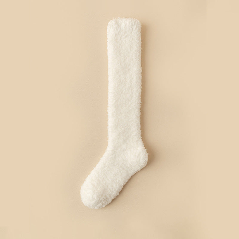 Calcetines Altos Perla Blancos, vista 2 – Lena Rodríguez
