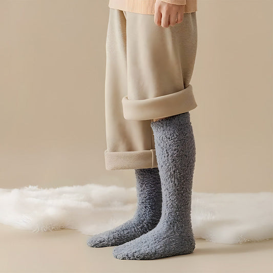 Calcetines Altos Perla Gris – Lena Rodríguez