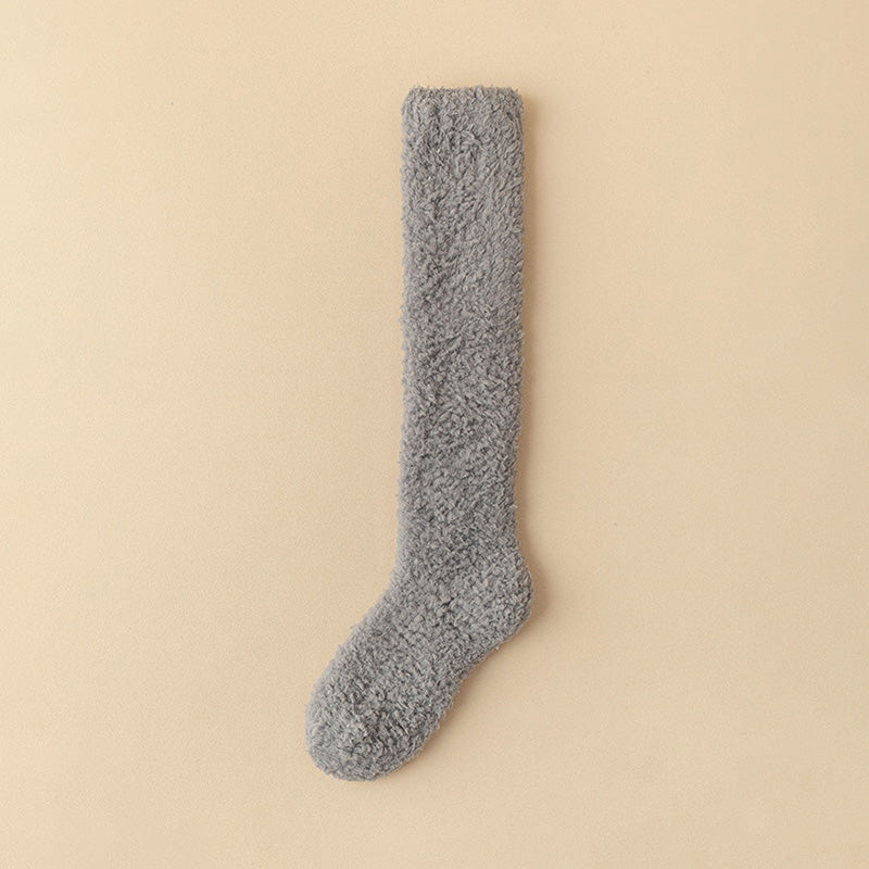 Calcetines Altos Perla Gris, vista 2 – Lena Rodríguez