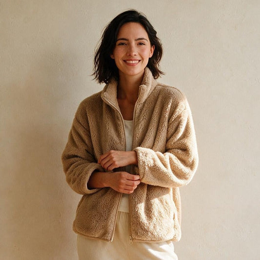 Chaqueta Borreguito Vera Camel – Lena Rodríguez