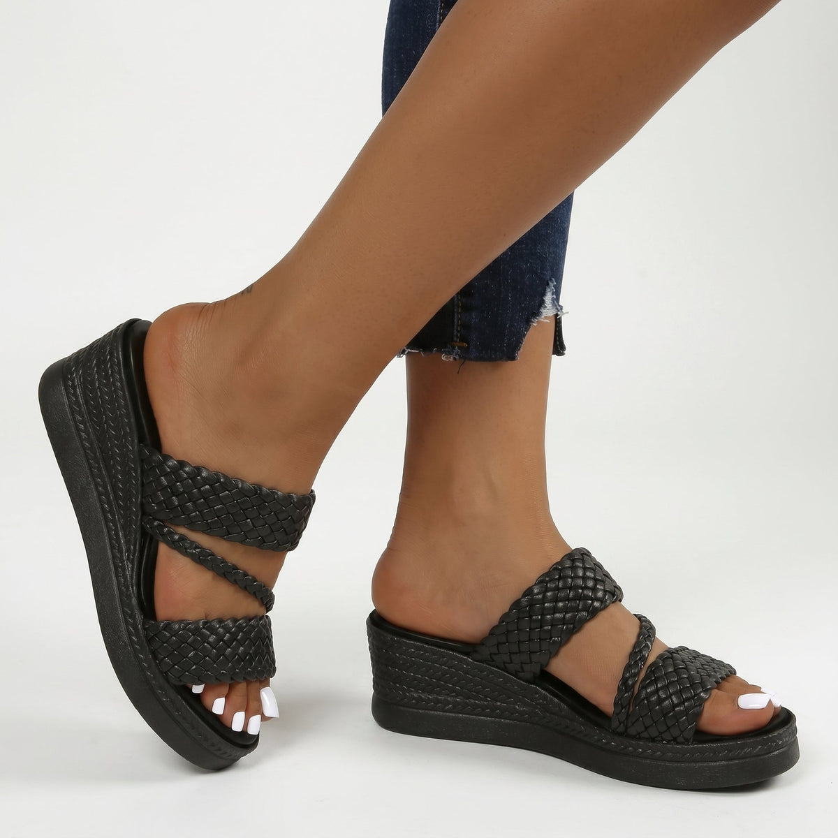 Diana - Sandalias Tiras Trenzadas, vista 6 – Lena Rodríguez