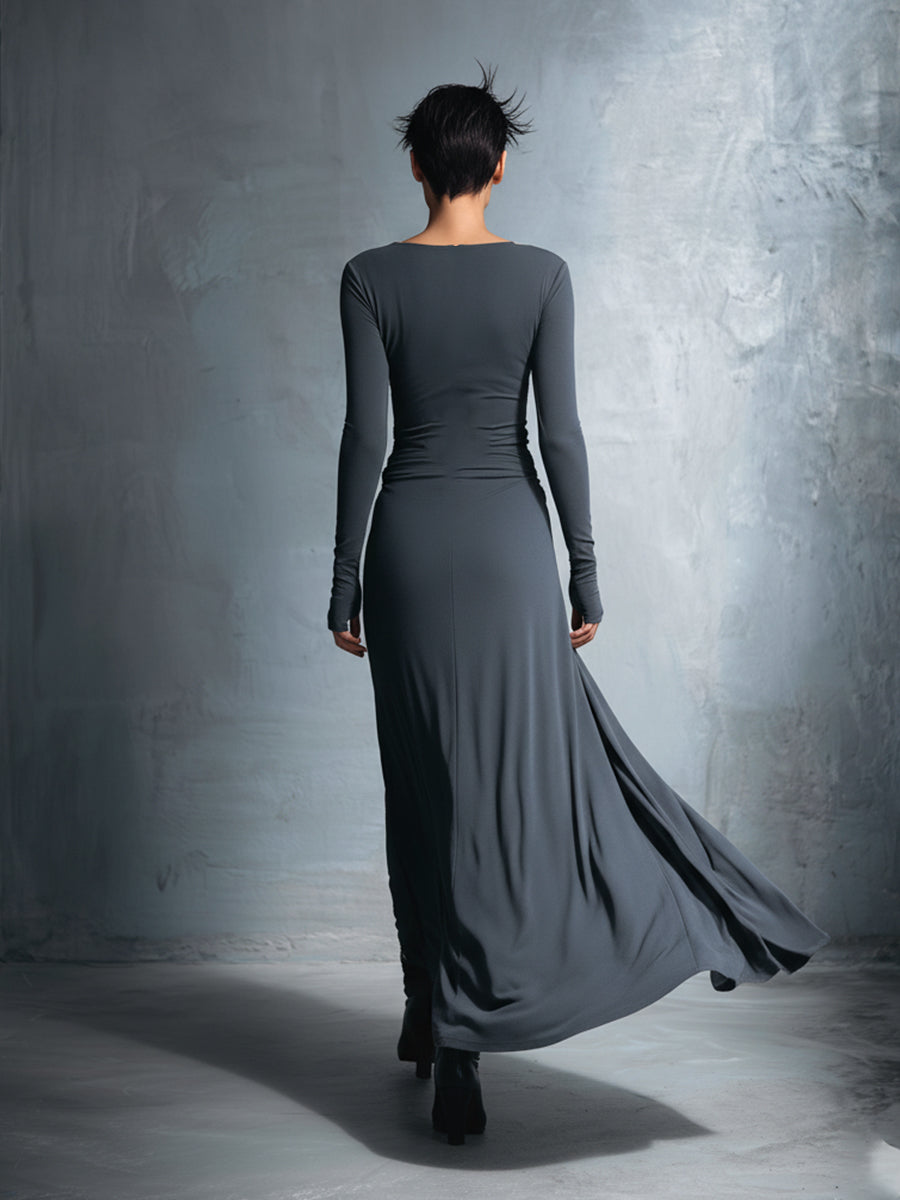 Lilian - Vestido Maxi Cruzado con Nudo, vista 10 – Lena Rodríguez