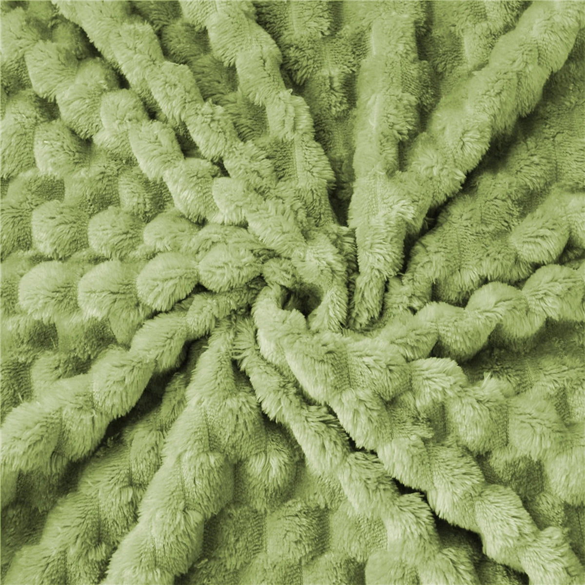 Manta Acanalada Verde, vista 2 – Lena Rodríguez