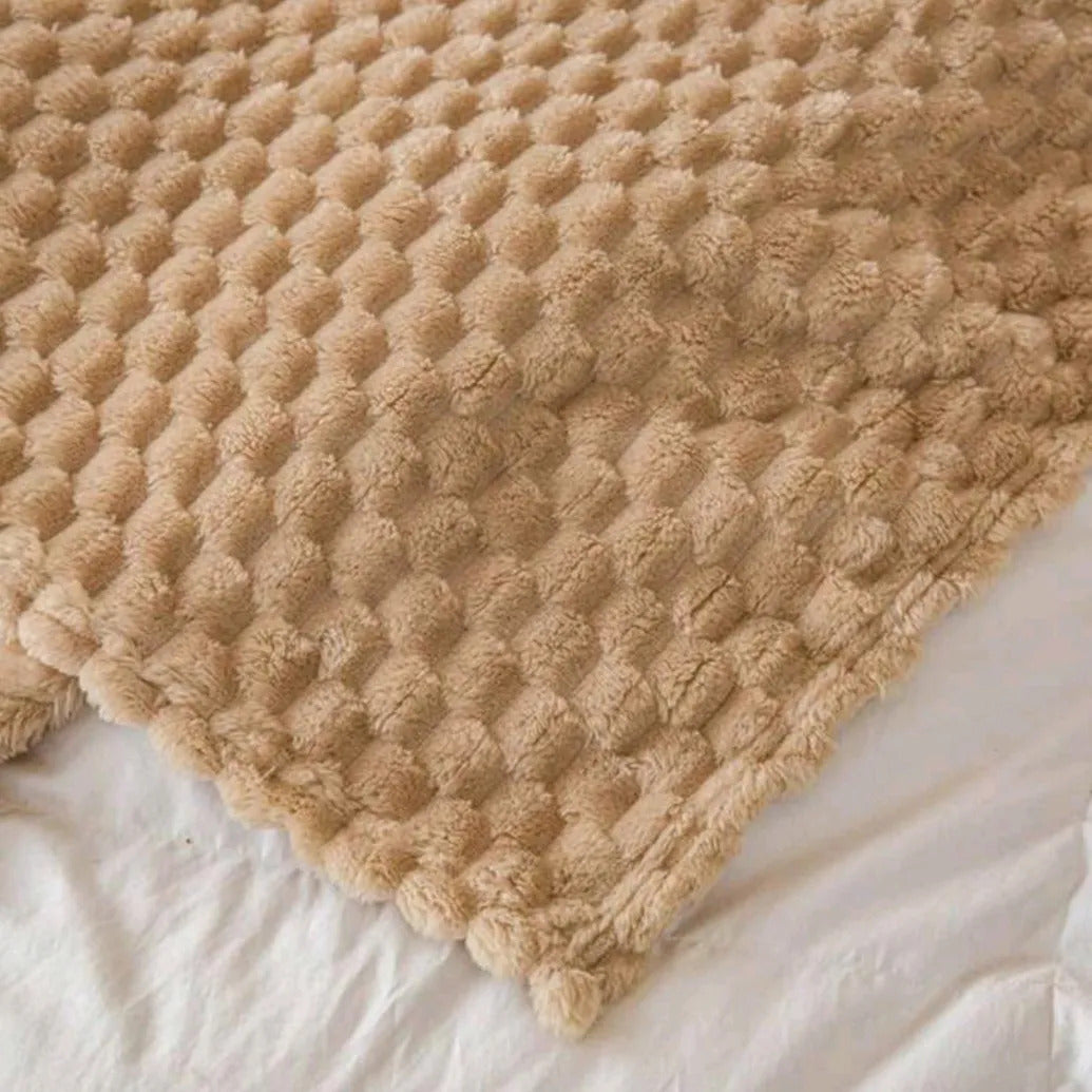 Manta Gofre Camel, vista 2 – Lena Rodríguez