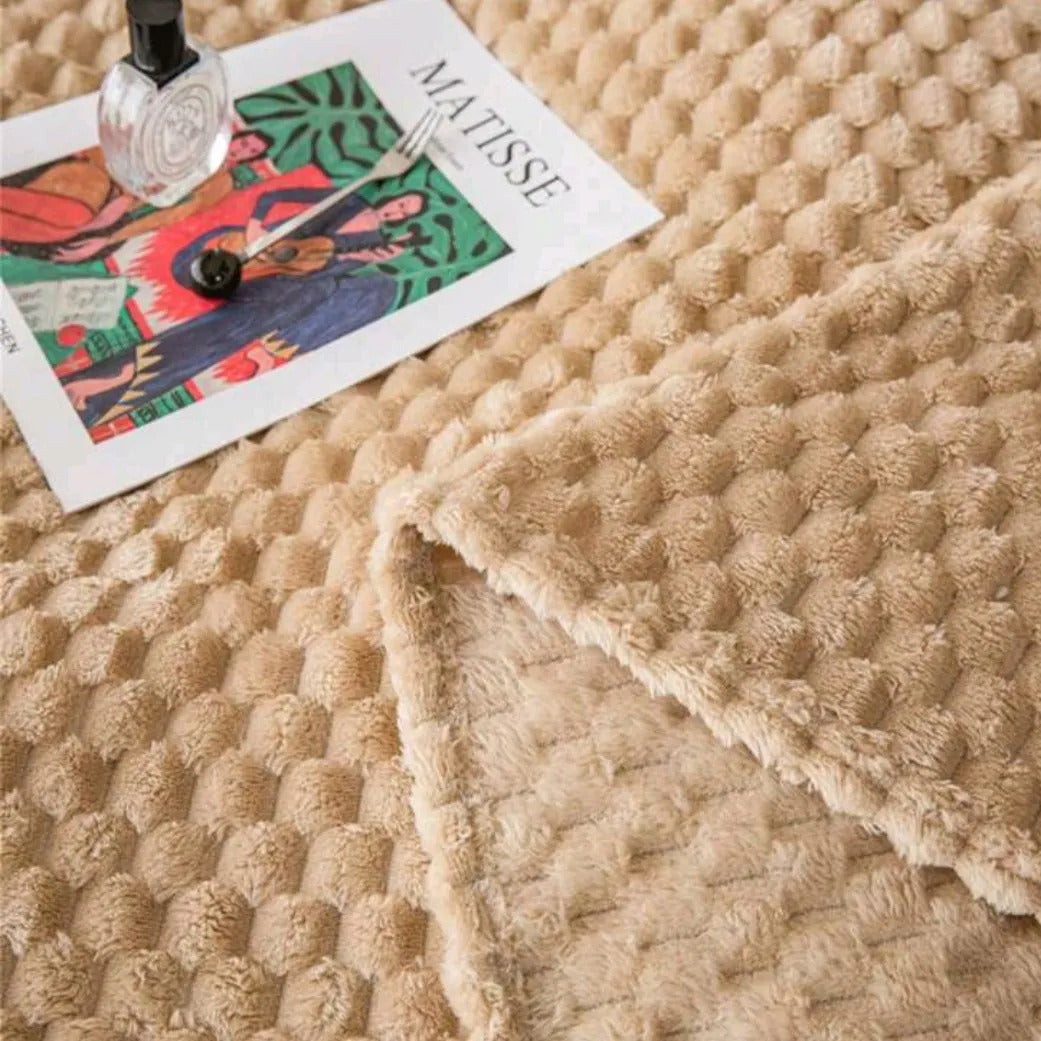 Manta Gofre Camel, vista 4 – Lena Rodríguez