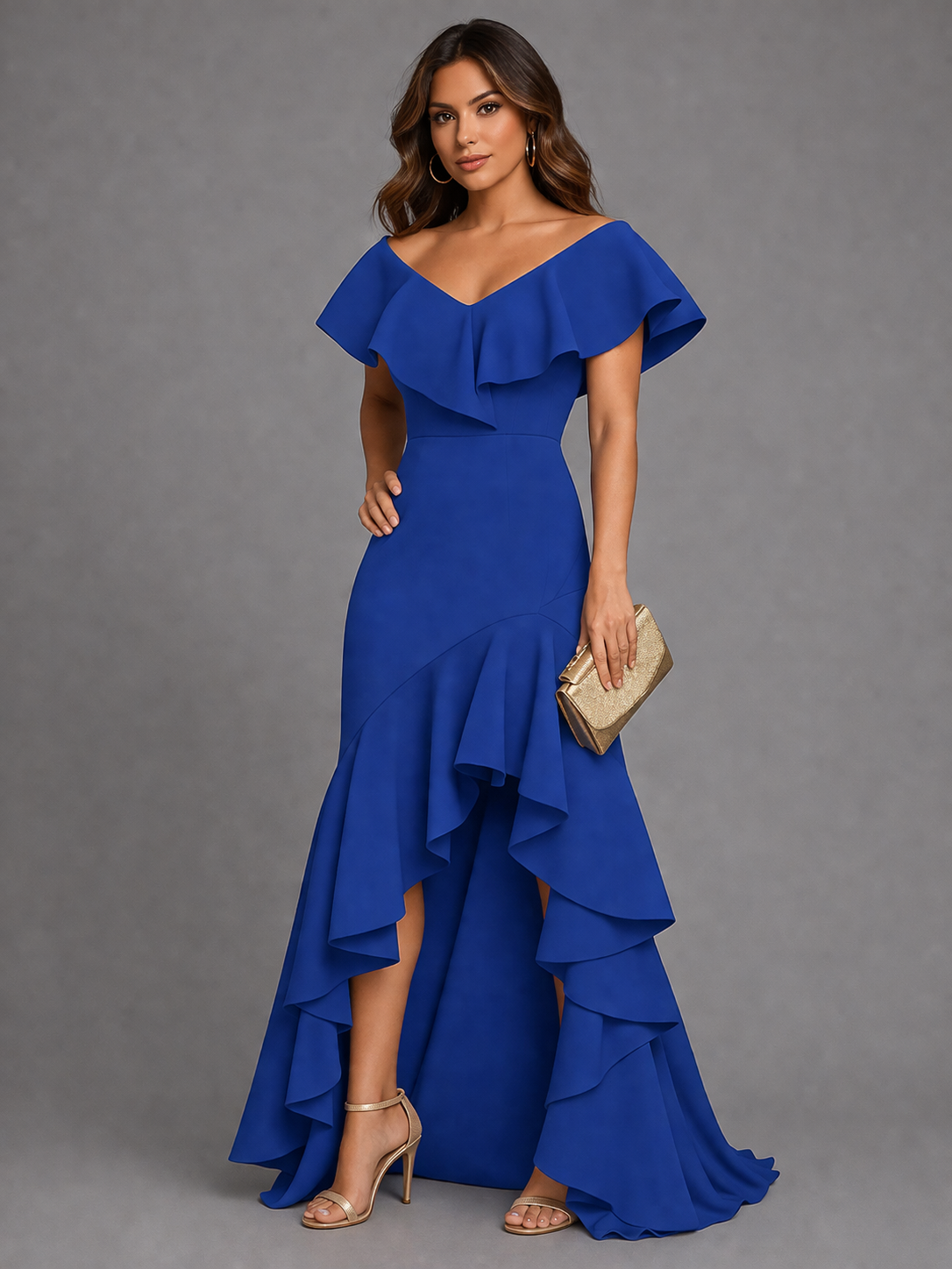 Nuria - Vestido de Noche Elegante, vista 2 – Lena Rodríguez