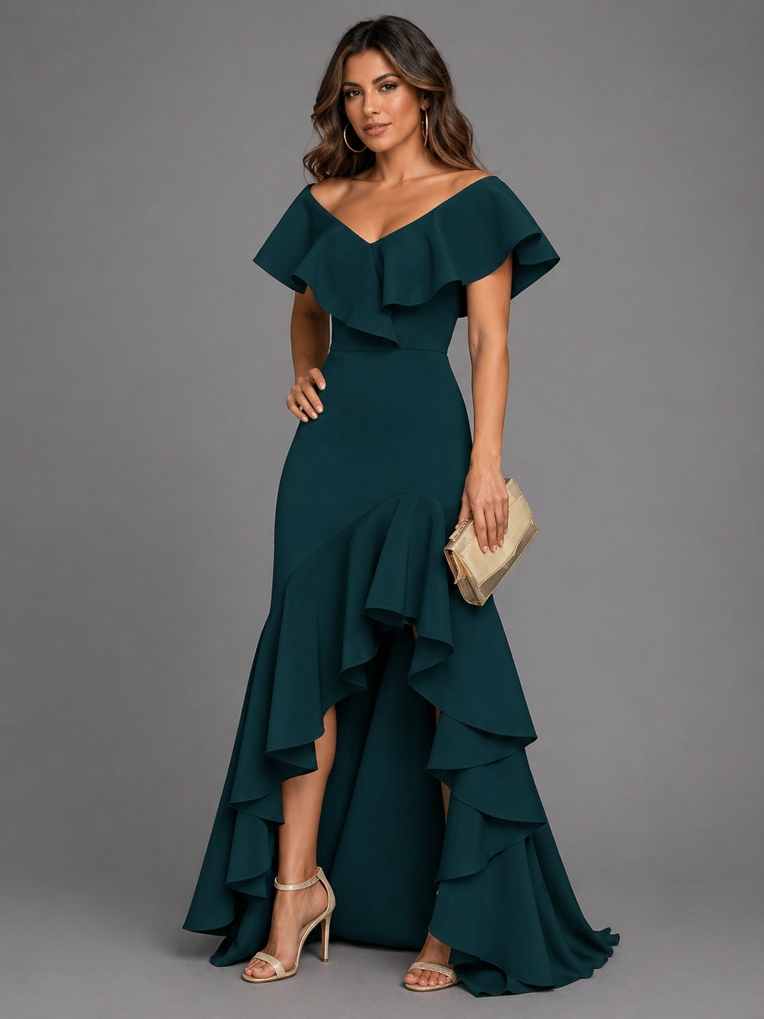Nuria - Vestido de Noche Elegante, vista 3 – Lena Rodríguez