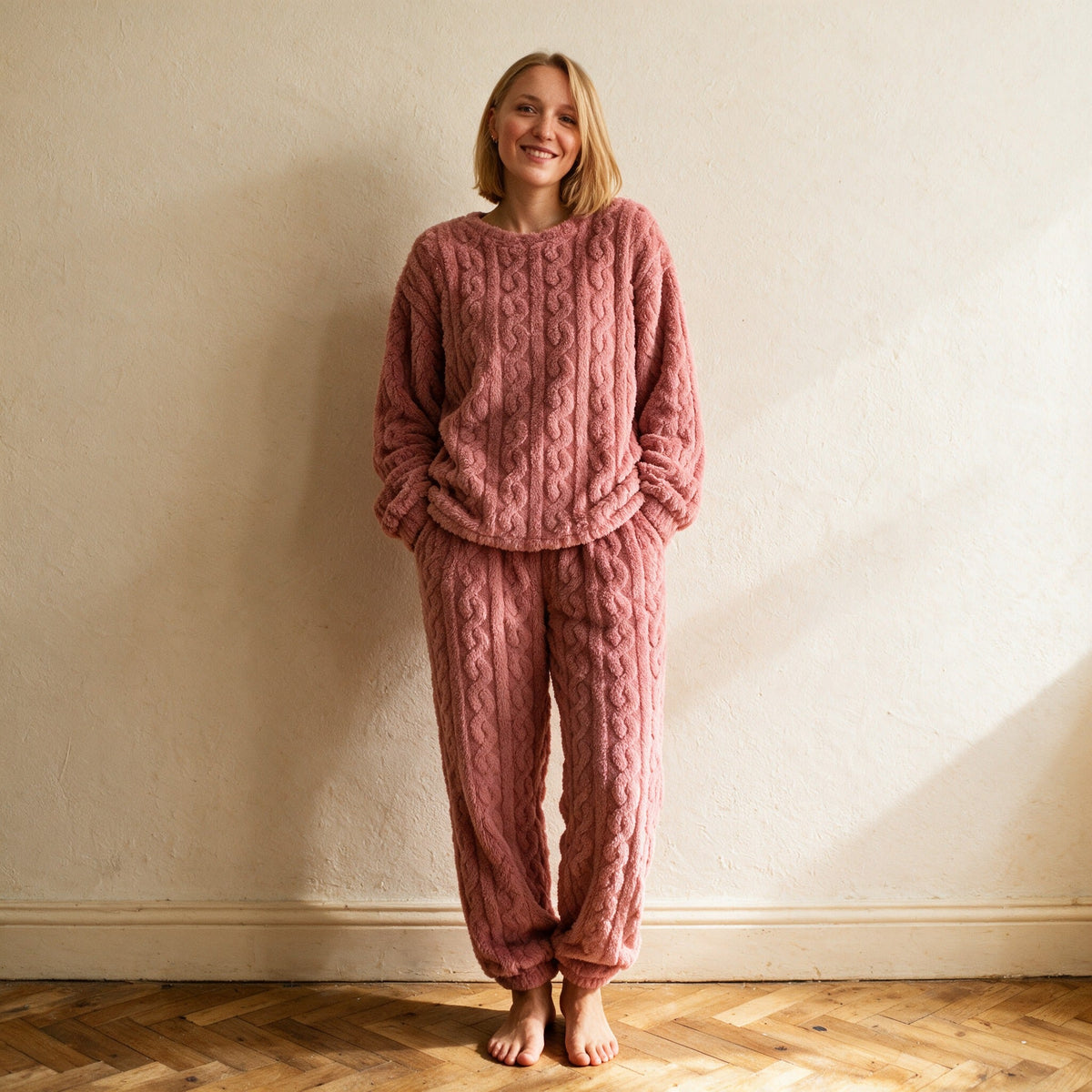 Pijama Trenzado Adela Rosa Palo – Lena Rodríguez