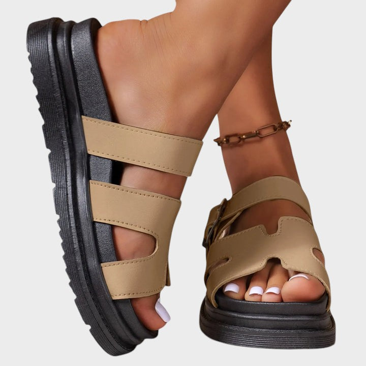 Rebeca - Sandalias de confort con diseño en H, vista 5 – Lena Rodríguez
