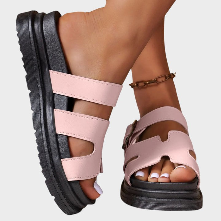 Rebeca - Sandalias de confort con diseño en H, vista 6 – Lena Rodríguez