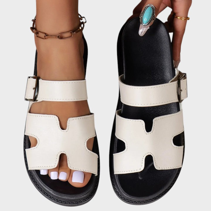 Rebeca - Sandalias de confort con diseño en H, vista 7 – Lena Rodríguez
