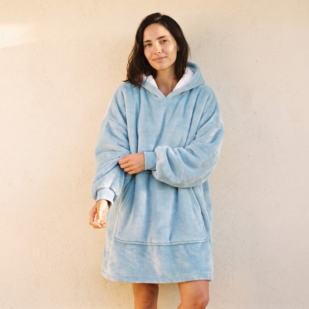 Sudadera Manta Cloe Azul Cielo – Lena Rodríguez