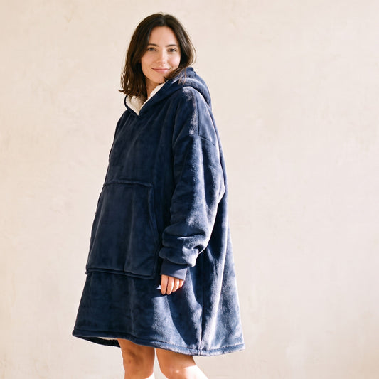 Sudadera Manta Cloe Azul Marino – Lena Rodríguez