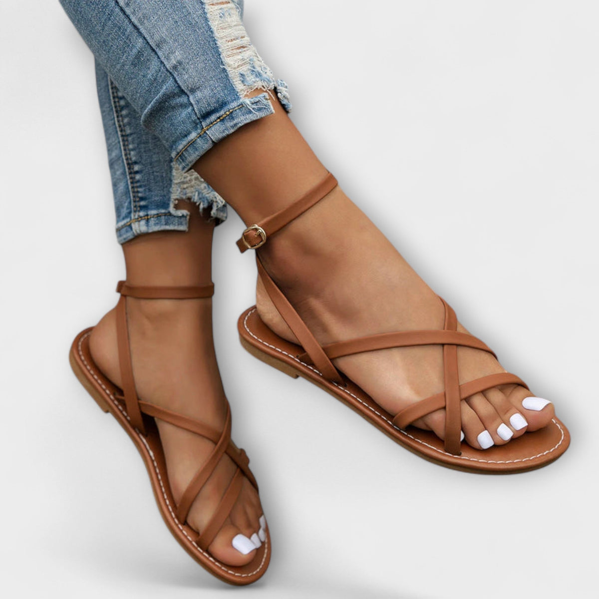 Susana - Sandalias Romanas Elegantes, vista 3 – Lena Rodríguez